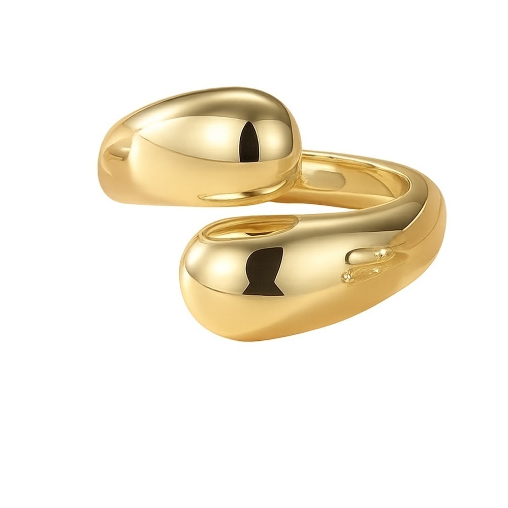 Gold Water Drop Ring (7407) - Picture 2 of 3